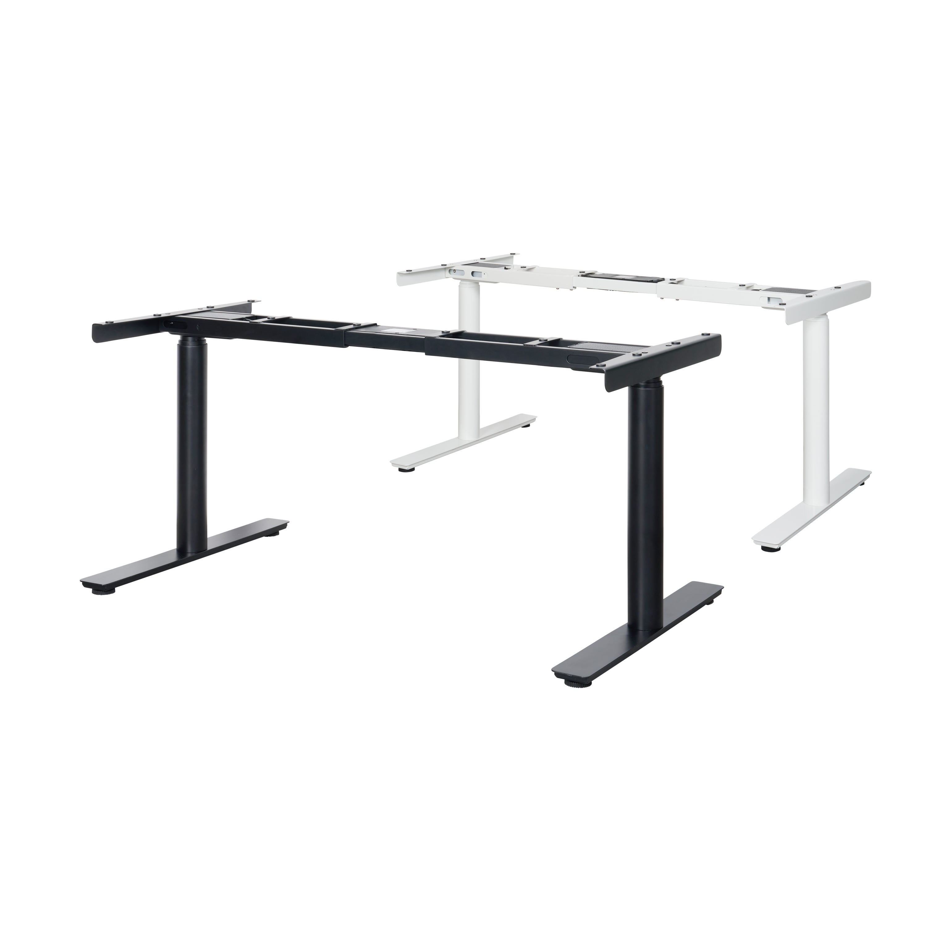 Height-adjustable round table frame