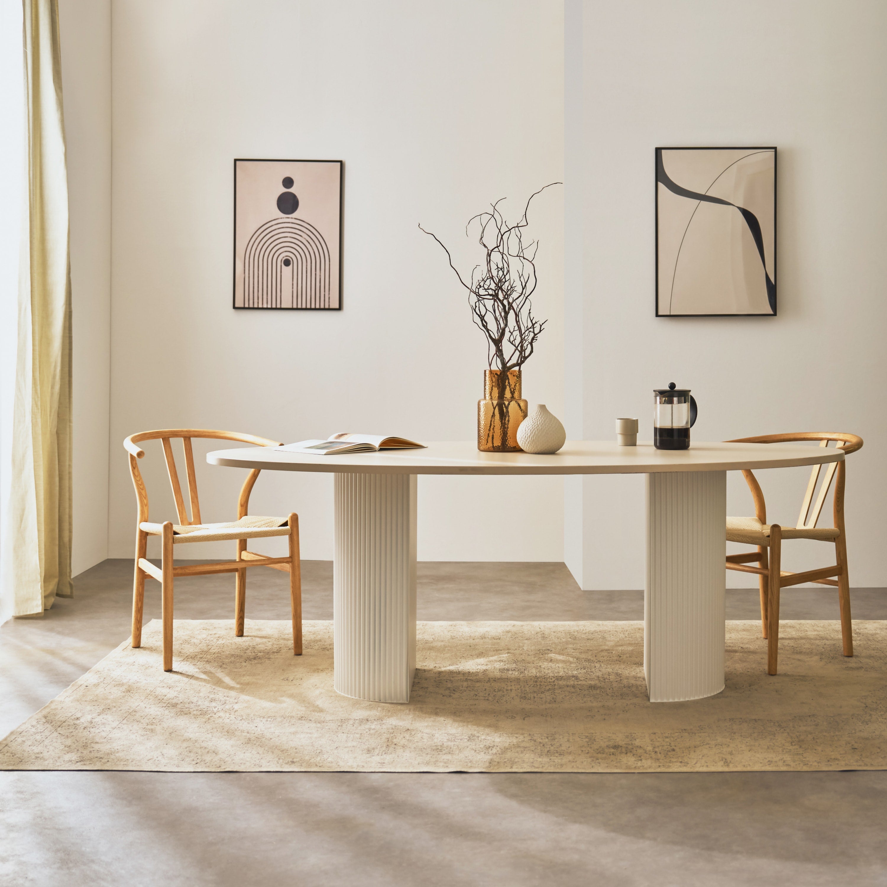 Tischsäule SEMICIRCLE WAVY