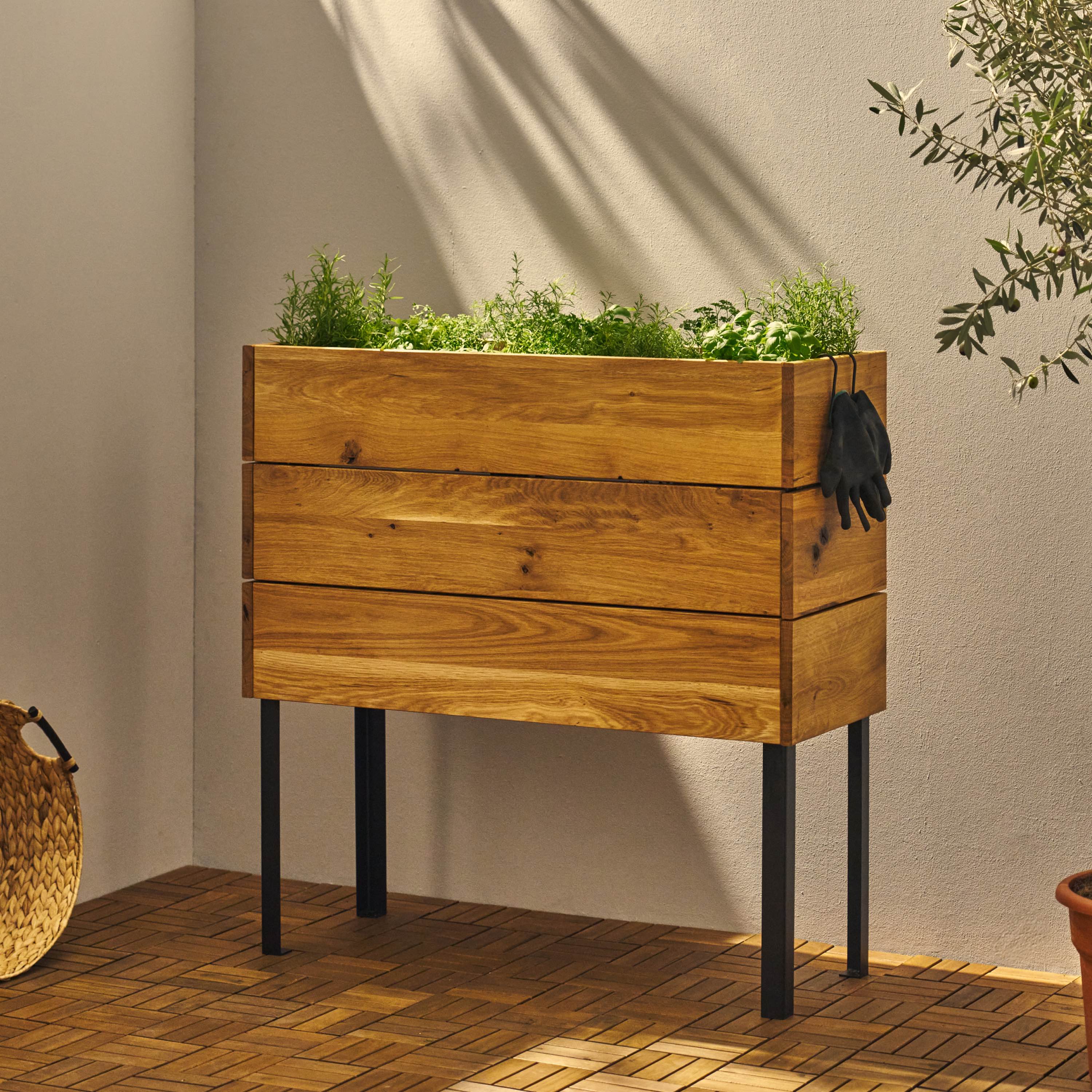 Set van 4 verhoogde bedden CLASSIC