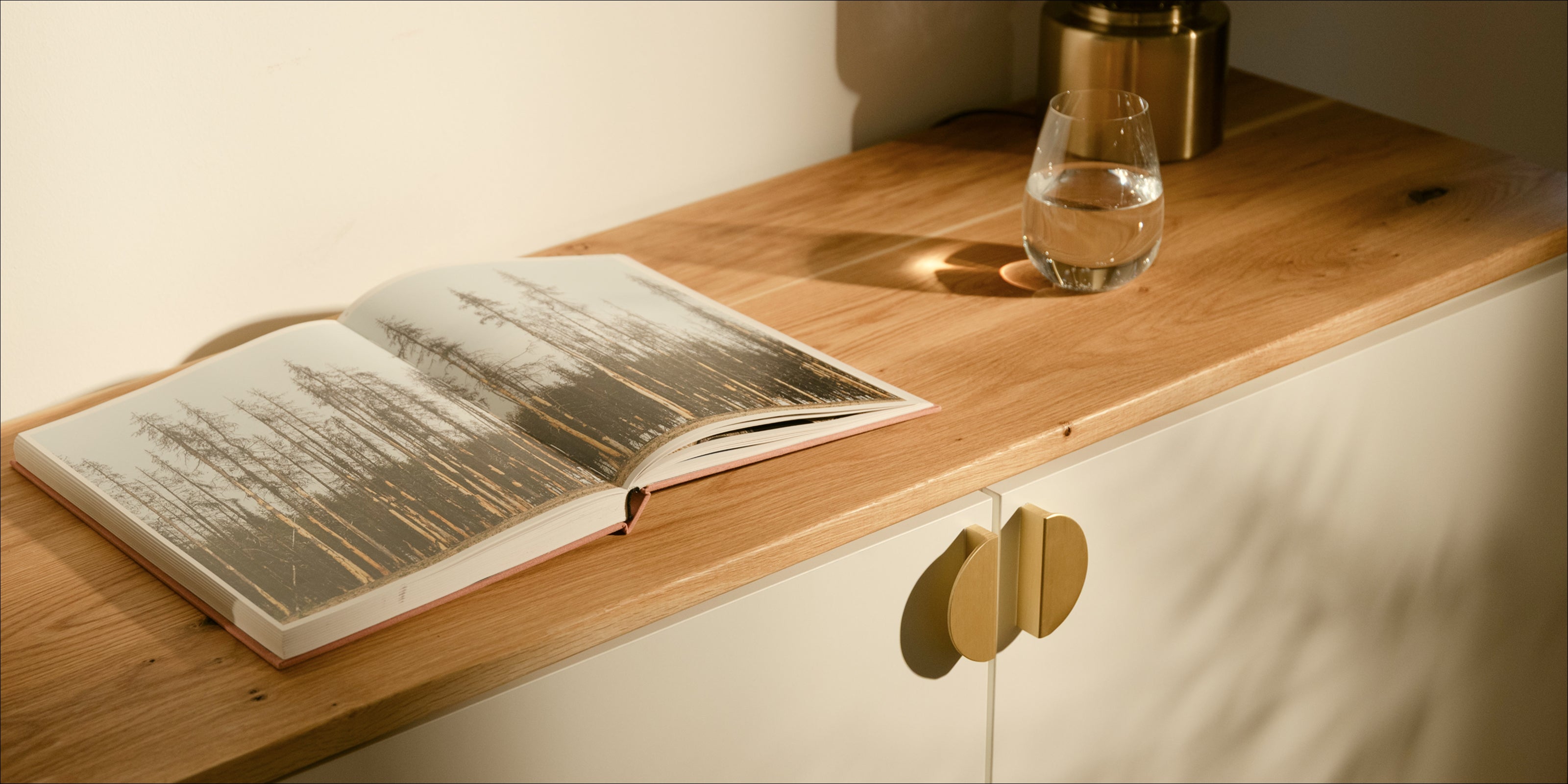 Wooden panels & round bars