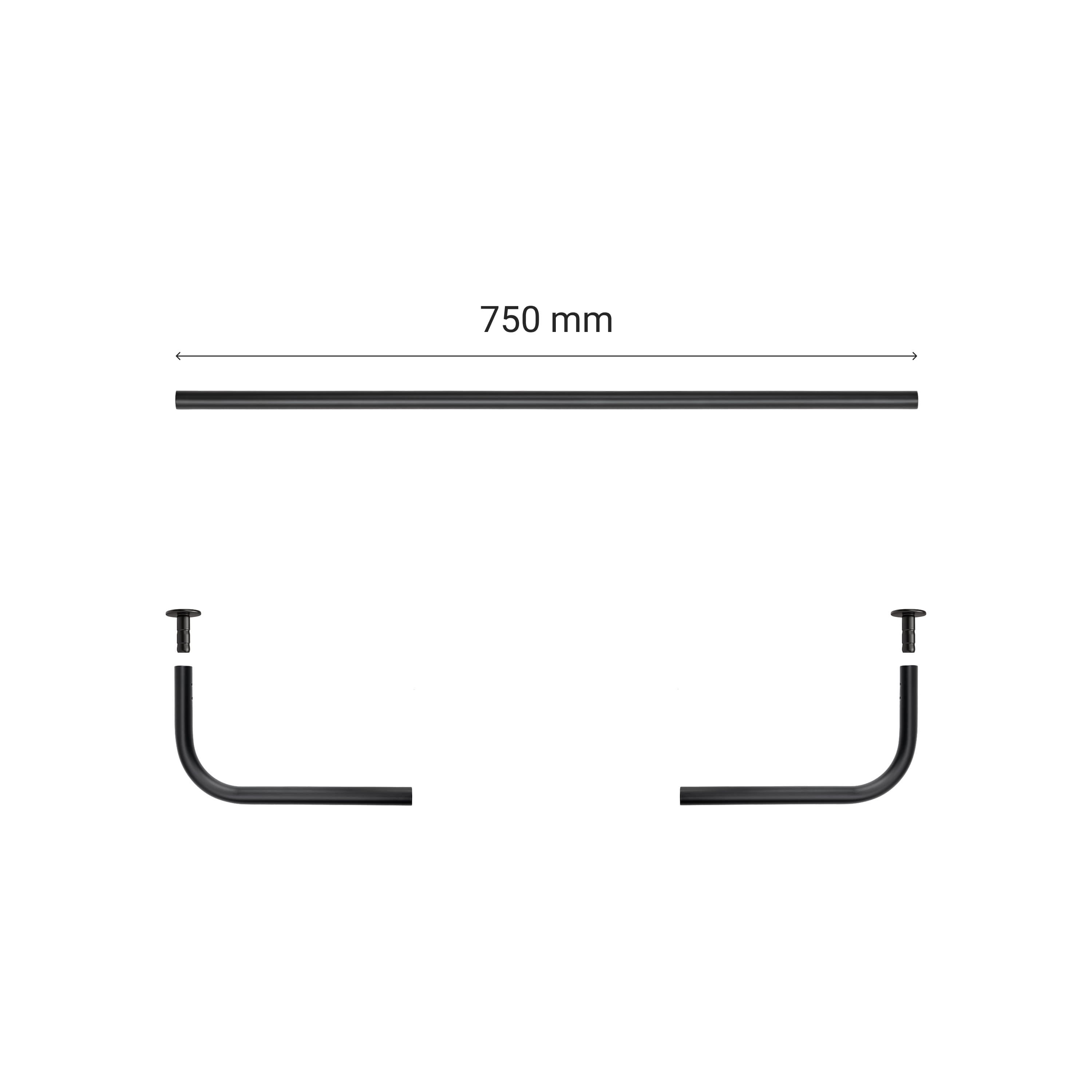 Curtain rod ROUND