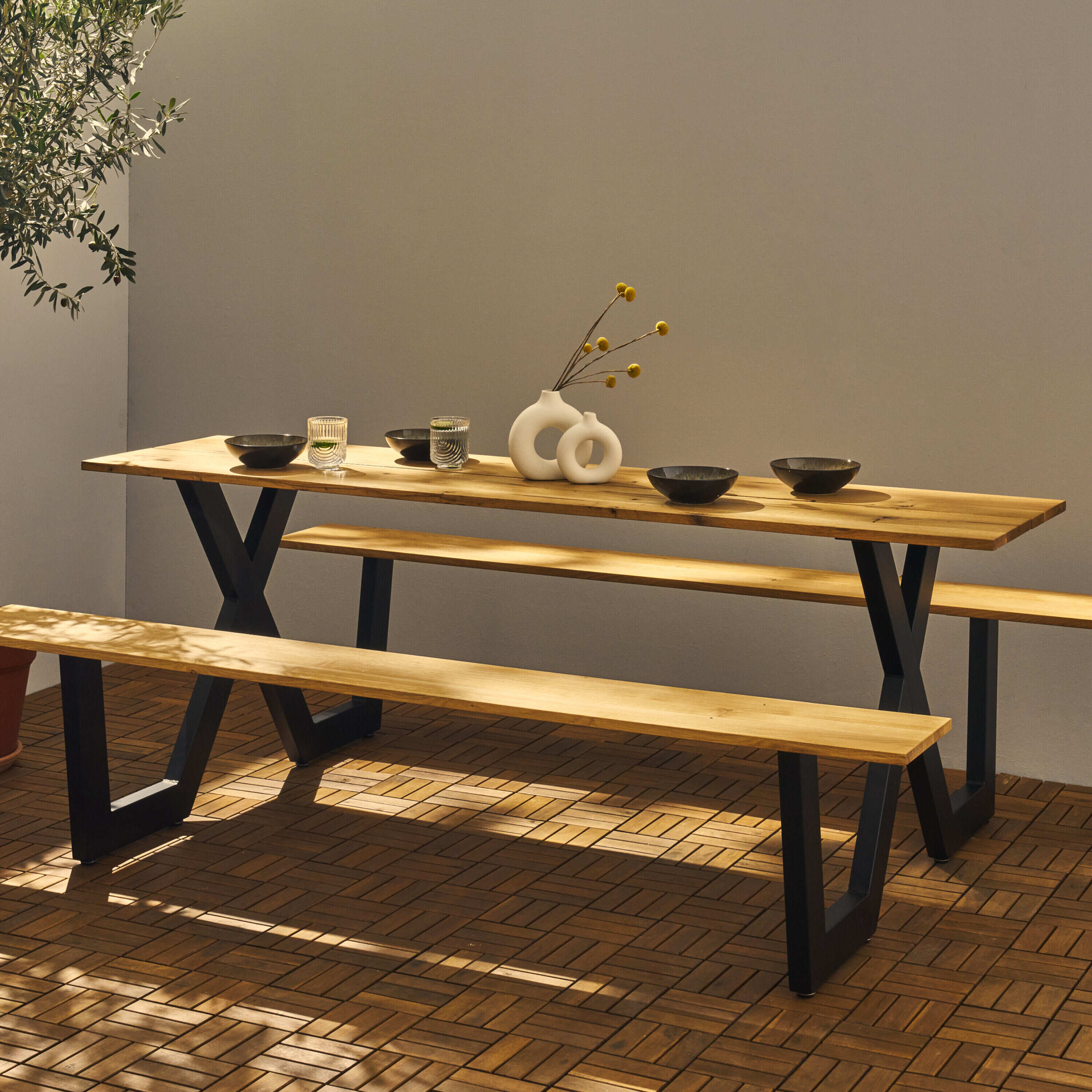 Set van 2 stoelen X-FORM