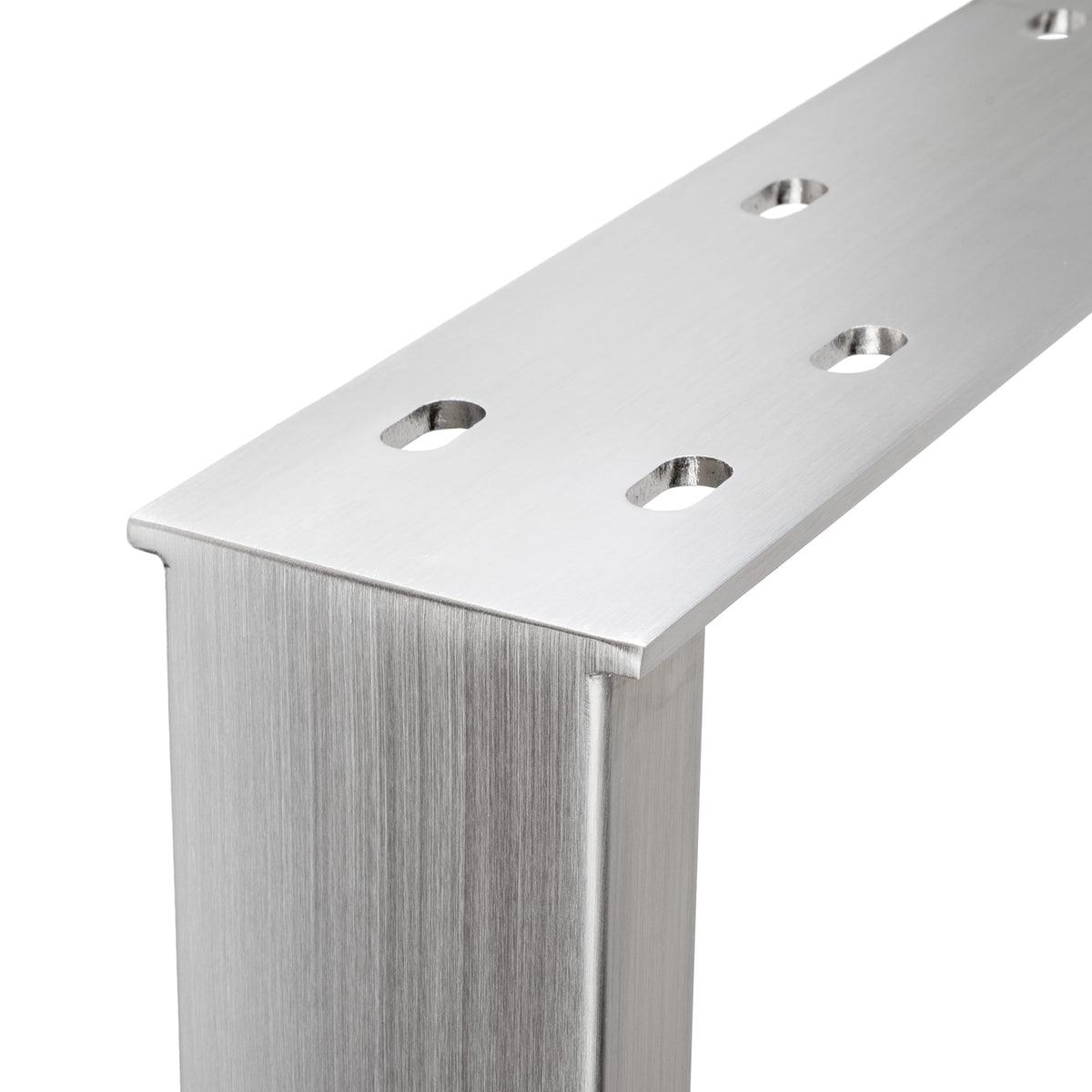 Set of 2 furniture runners RECHTECK - stainless steel