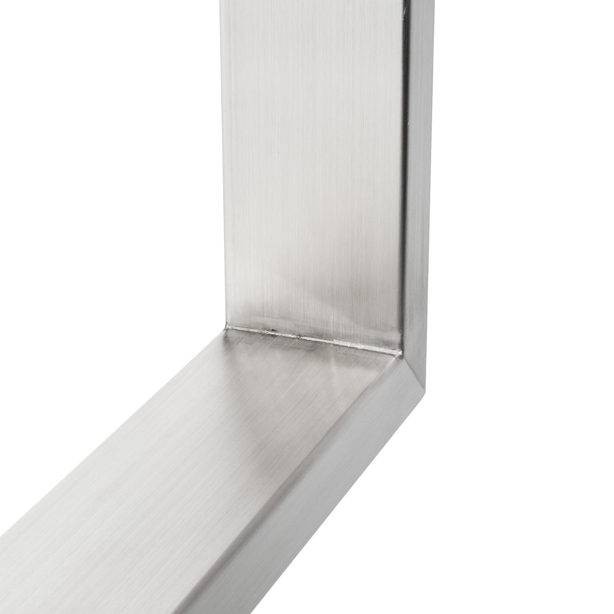 Set of 2 furniture runners RECHTECK - stainless steel