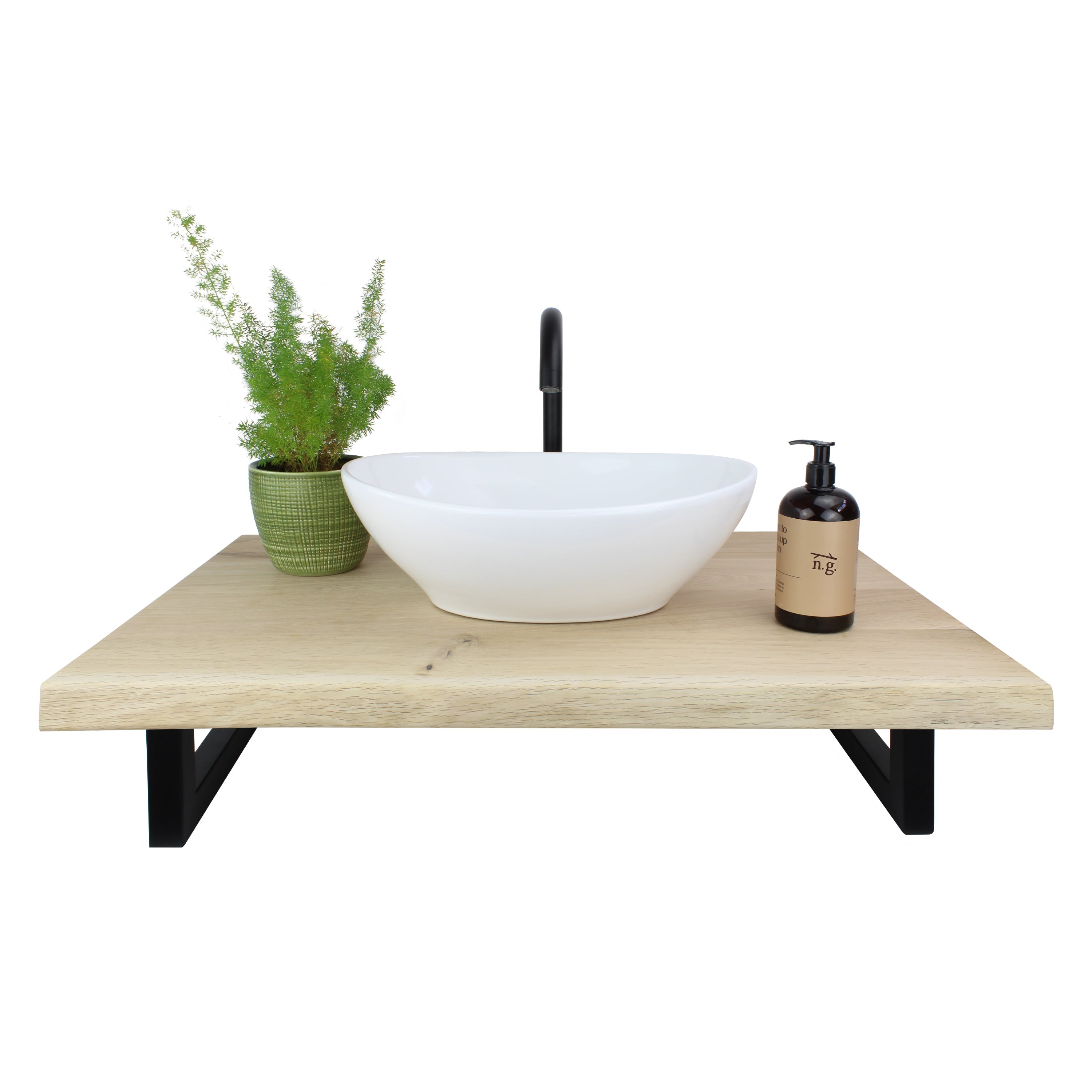 Set of 2 wall brackets RECHTECK