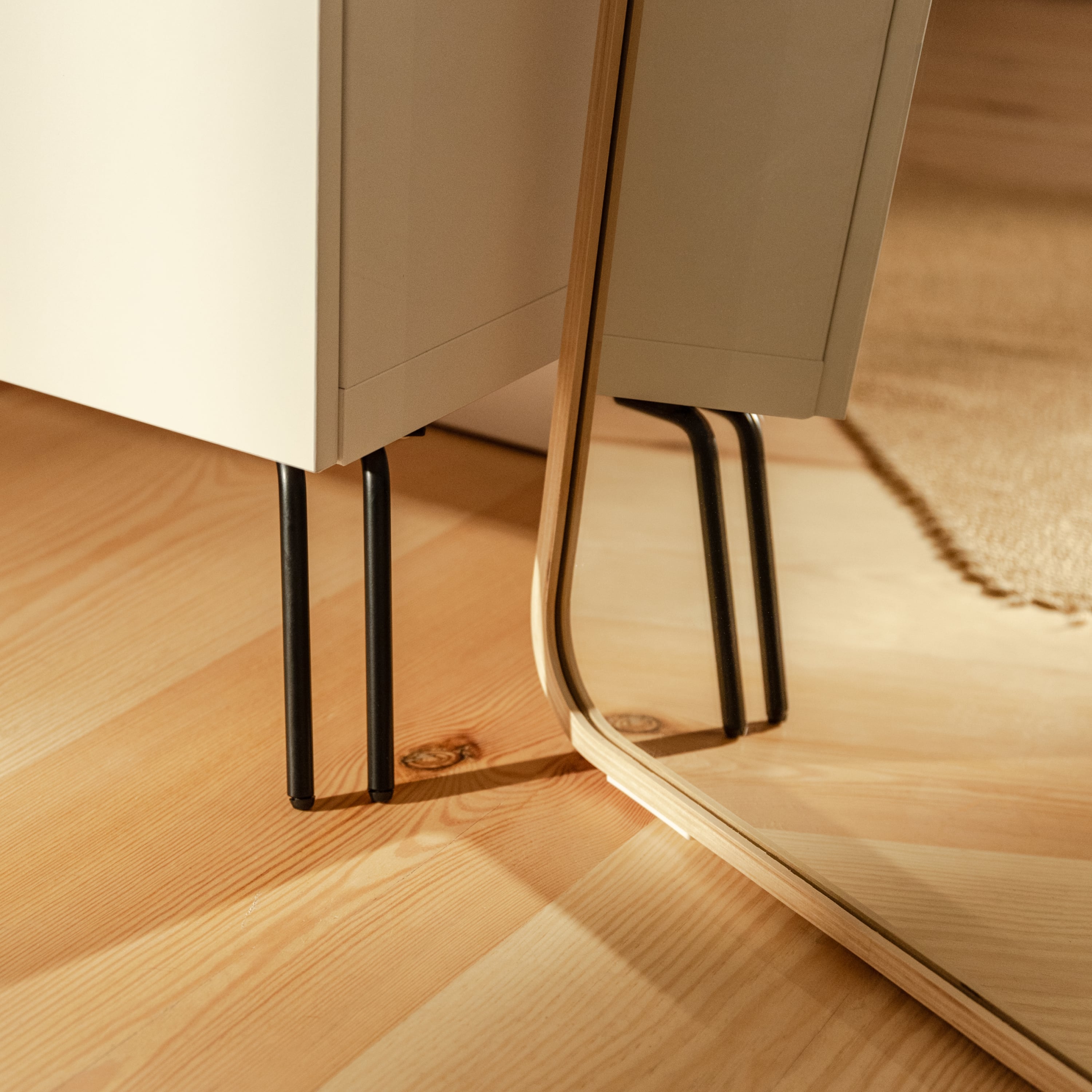 Set of 4 furniture feet MILAN