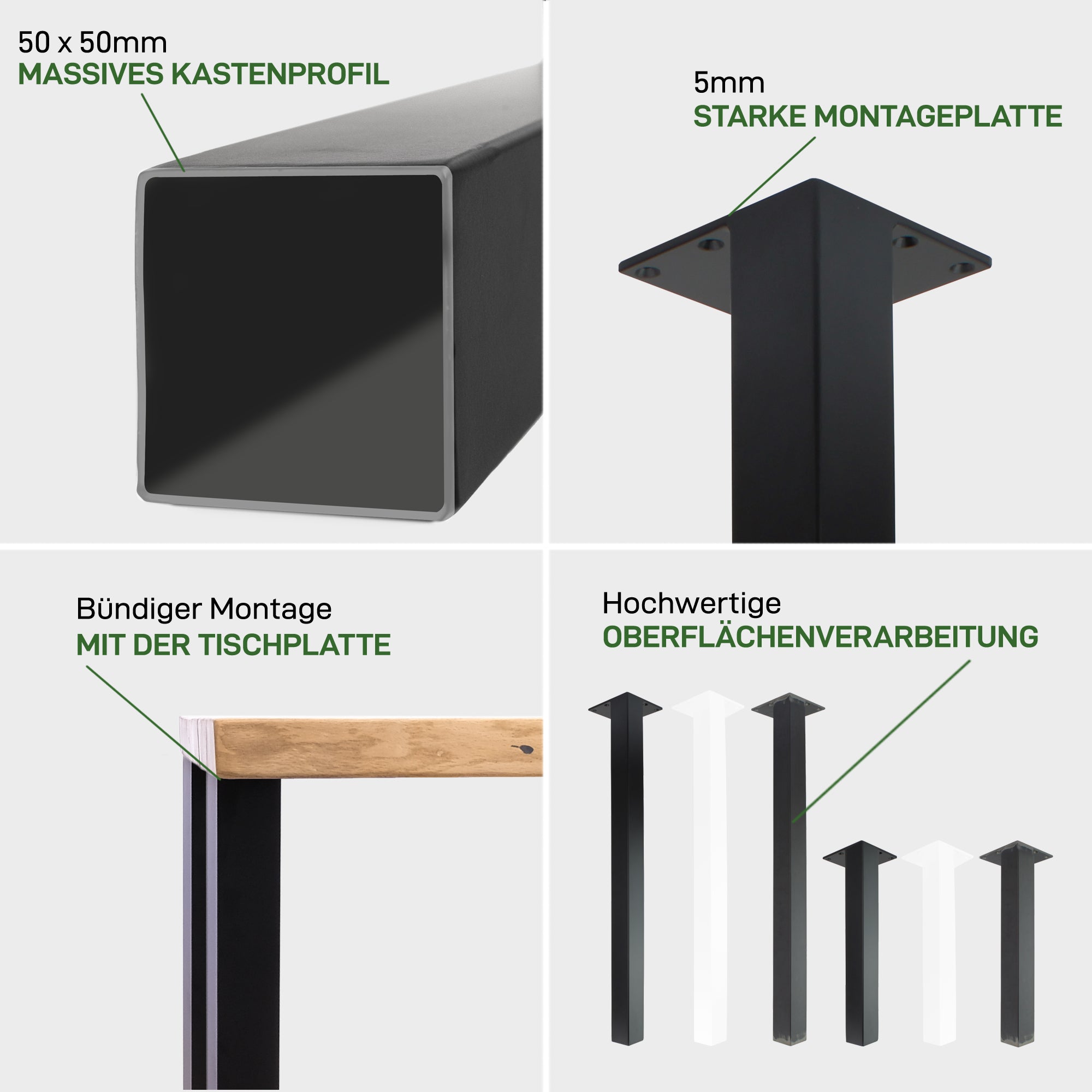 Set of 4 STANDARD Legs