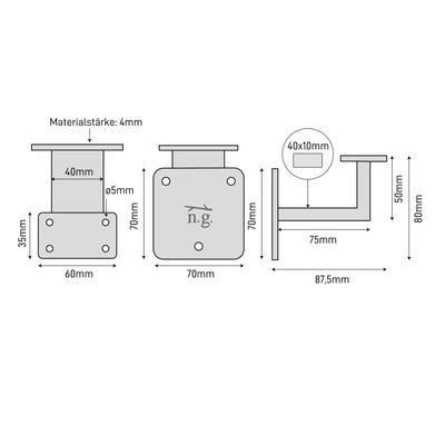 Handlaufhalter WIDE