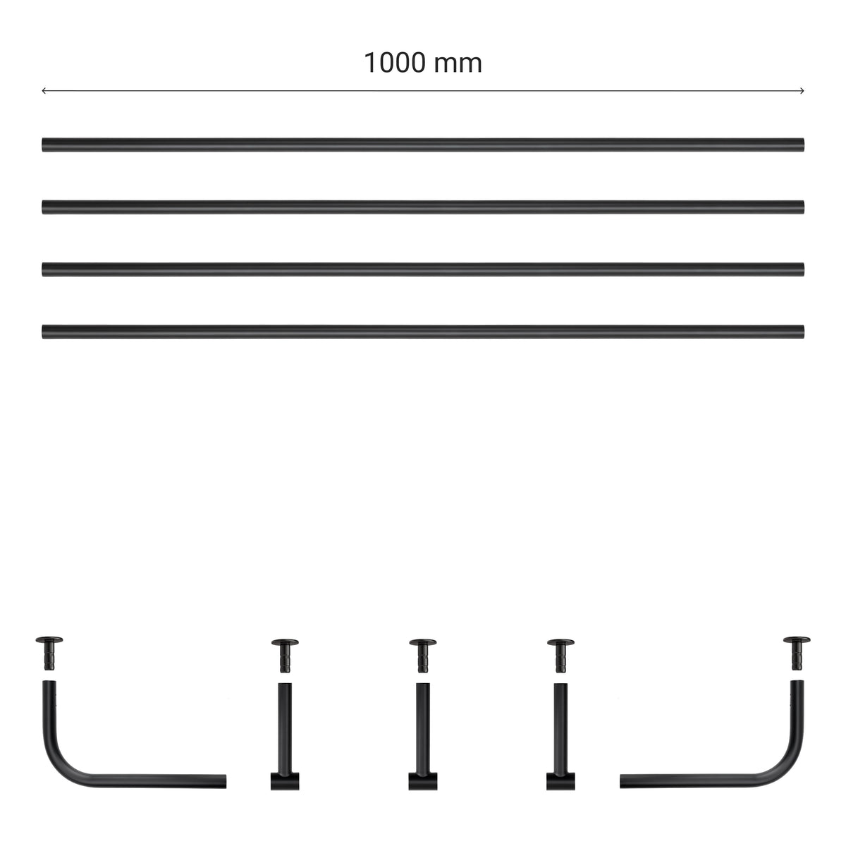 Curtain rod ROUND
