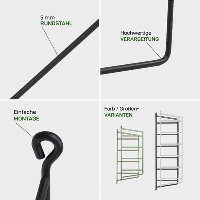 Set of 2 shelf brackets TEGEL