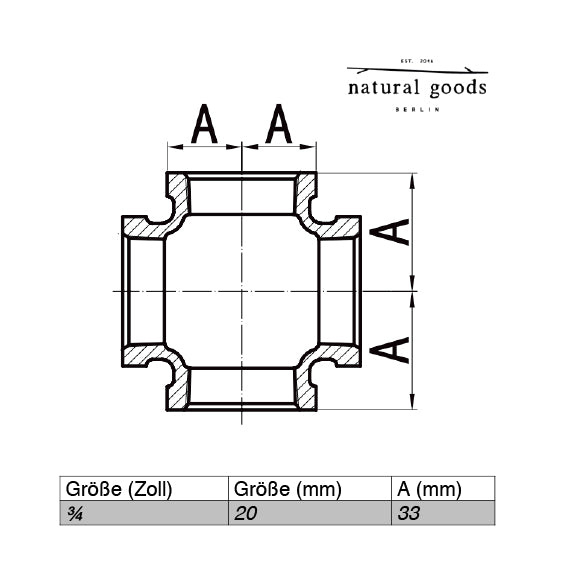 LEIDING TOEBEHOREN ¾ inch