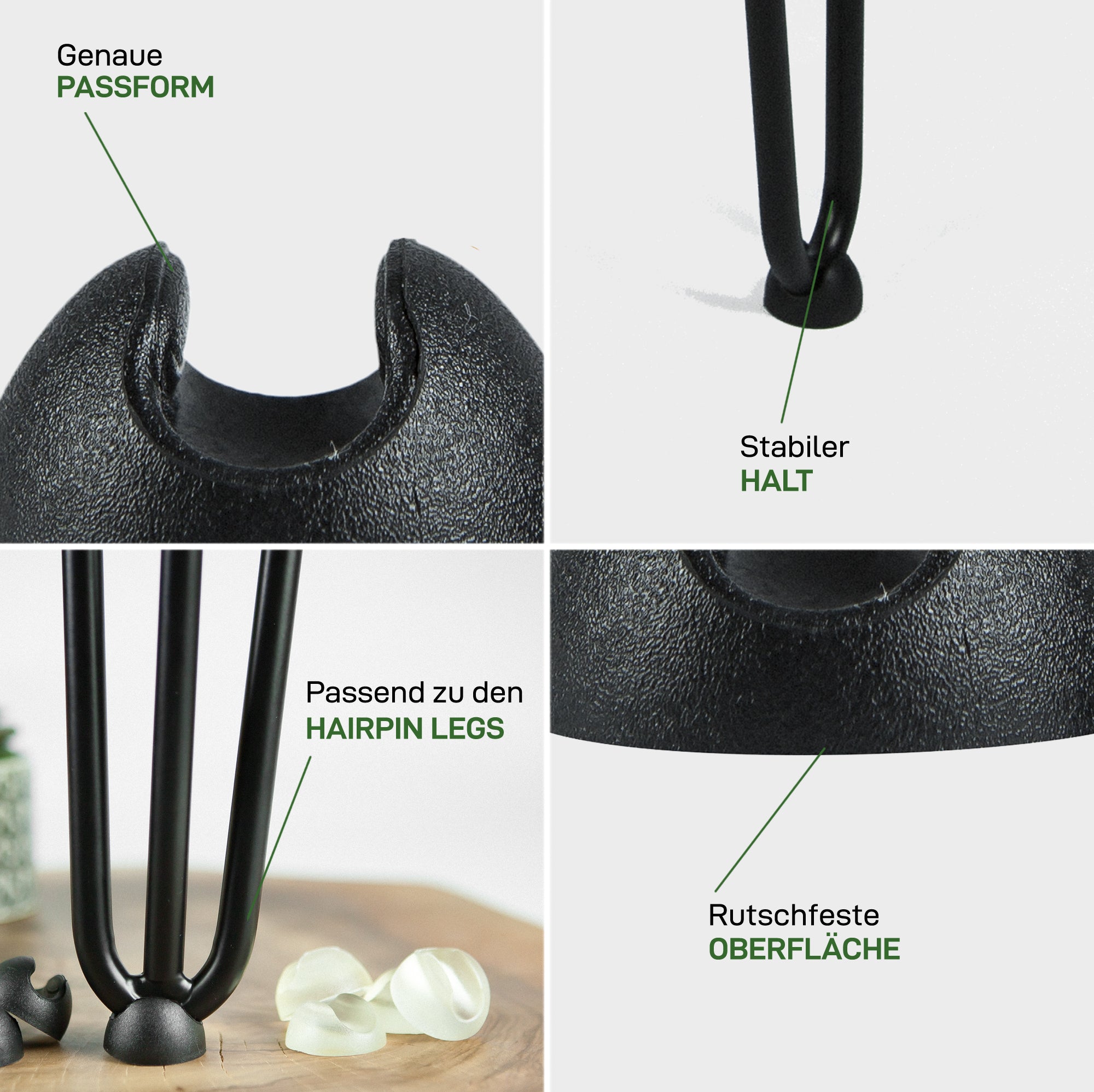 Set of 4 floor protectors for HAIRPIN Legs