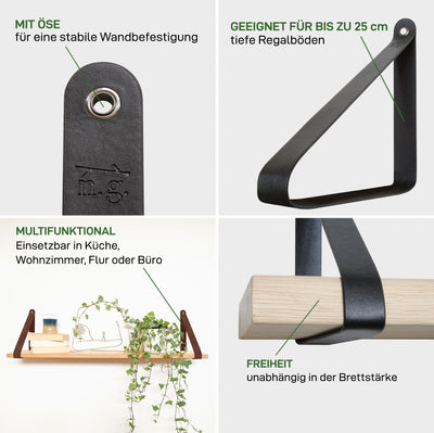 Set van 2 plankbeugels MARZAHN