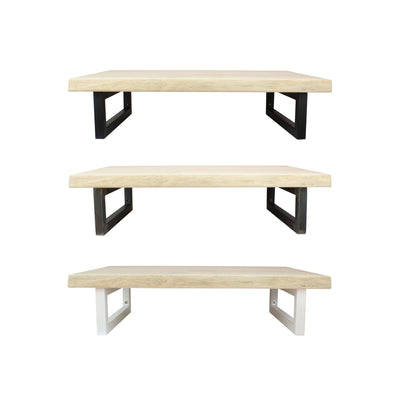 Set of 2 wall brackets RECHTECK