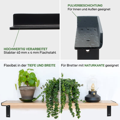 2er Set Regalhalter ZEHLENDORF
